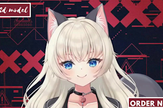 draw live2d art and rigging live2d model 2d vtuber model vtube studio outfit