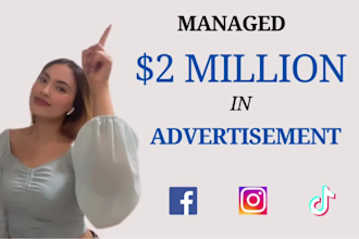 be your facebook ads campaign, instagram ads and meta ads manager