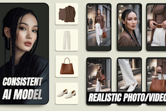 create ai clothing photos with consistent model images ai photoshoot