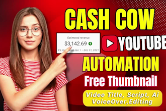 top 10 faceless automated youtube cash cow videos channel