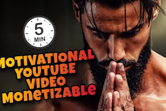 create motivational videos for youtube monetizable