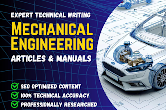 write technical mechanical engineering articles and manuals