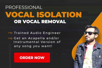 remove or isolate vocals, create acapella from your song