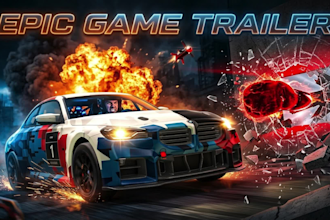 create a high converting cinematic game trailer or gameplay promo
