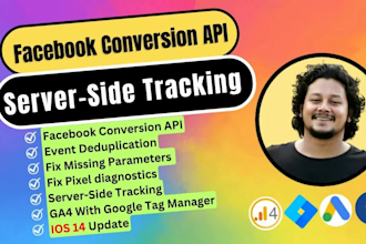 fix or setup meta facebook pixel conversion API server side tracking by GTM