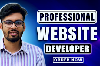 do custom website development, website design as full stack developer