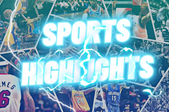 make sports highlights of nba, football, nhl youtube videos