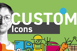 draw custom line or flat icons