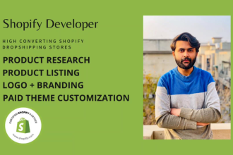 develop single product store shopify dropshipping shopify website