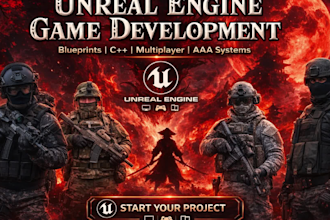 develop unreal engine games, gameplay systems, and blueprint mechanics