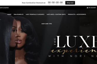 setup hair extension shopify store wix hair extension website dropshipping store