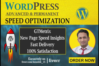 increase wordpress speed optimization for gtmetrix, google page speed insights