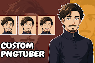 design a custom pngtuber model , character for streaming
