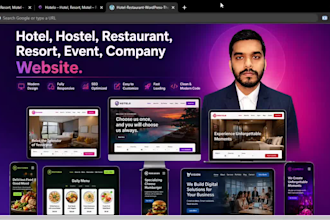 do hotel, hostel, restaurant, resort, event, company website