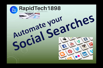automate your social media searches