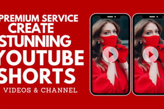 setup optimized youtube shorts video channel with engaging videos