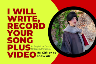 be your ghostwriter, rapper and lyric video maker