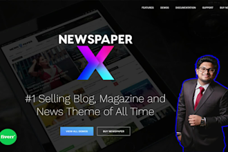 create a newspaper or blog website using newspaper theme