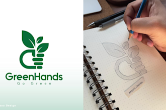 design a clean, minimal handcrafted logo