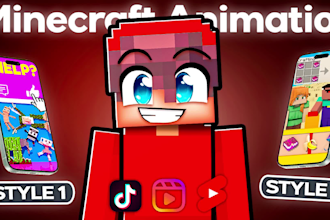 create professional minecraft animations