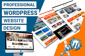 install wordpress, setup theme demo contents do customization