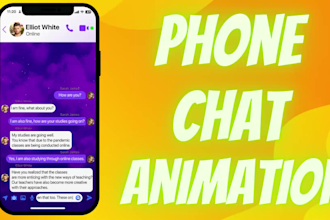 create a text messages chat animation