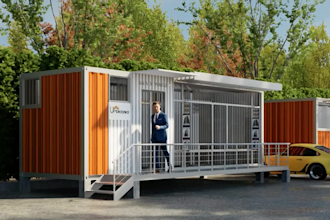 design shipping container house, mobile trailer, tiny house