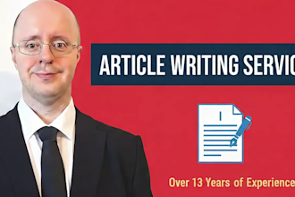 write unique article or blog content
