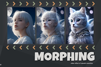 make video morphing transition from one image to another