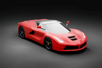 do 3d modeling low poly vehicle