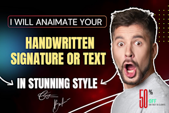animate your handwritten signature or text in stunning style