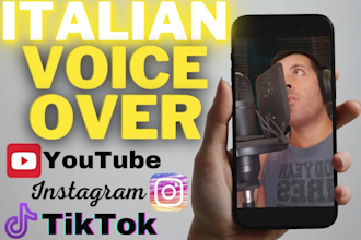 record italian male voice over actor for motivational video