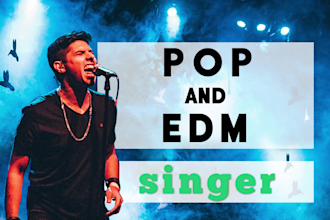 record professional male pop vocals for your song