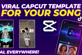 a viral capcut template for your music