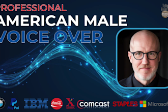 produce a professional american male voice over