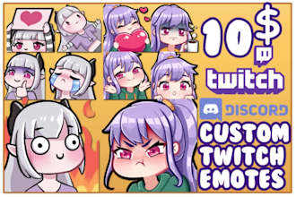 draw custom twitch and discord emotes
