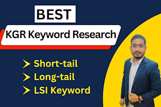 do the best kgr keyword research with competitor analysis