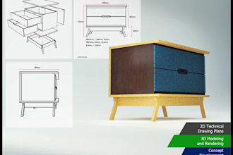 create 3d modeling and rendering product showcase