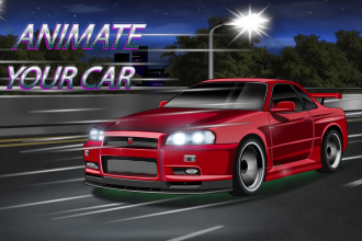 make 2d car animation and car illustration