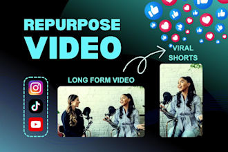 repurpose podcast, youtube, longform video to viral shorts, reels, tiktoks