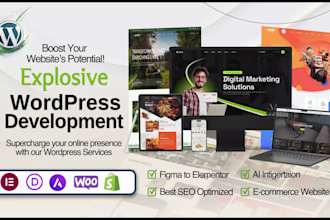 do modern business website design, redesign wordpress, website development