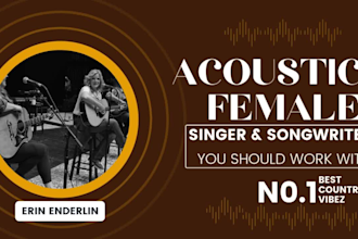 be your heartfelt female country singer and acoustic guitarist