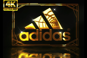 design shining gold logo reveal or intro outro youtube video