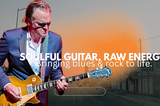 record blues guitar and a soulful guitar solo for your song