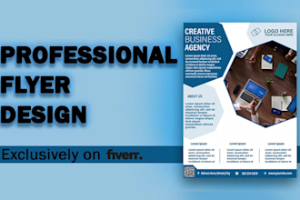 do creative corporate flyer or brochure for your business