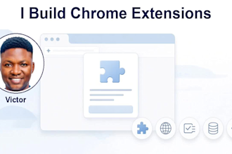 develop chrome extension for web automation and tasks