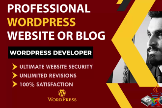 develop responsive business wordpress website design, or business blog website