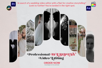 do wedding highlights and documentary video editing 50 off on first order