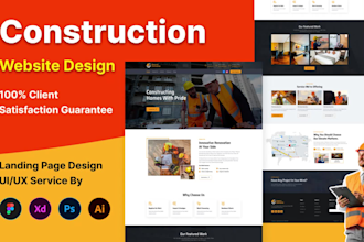 website design für bauwesen architektur und immobilien mit wordpress und framer