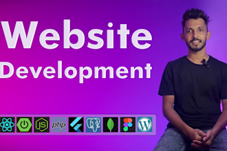 design and develop custom website, web application as a full stack developer